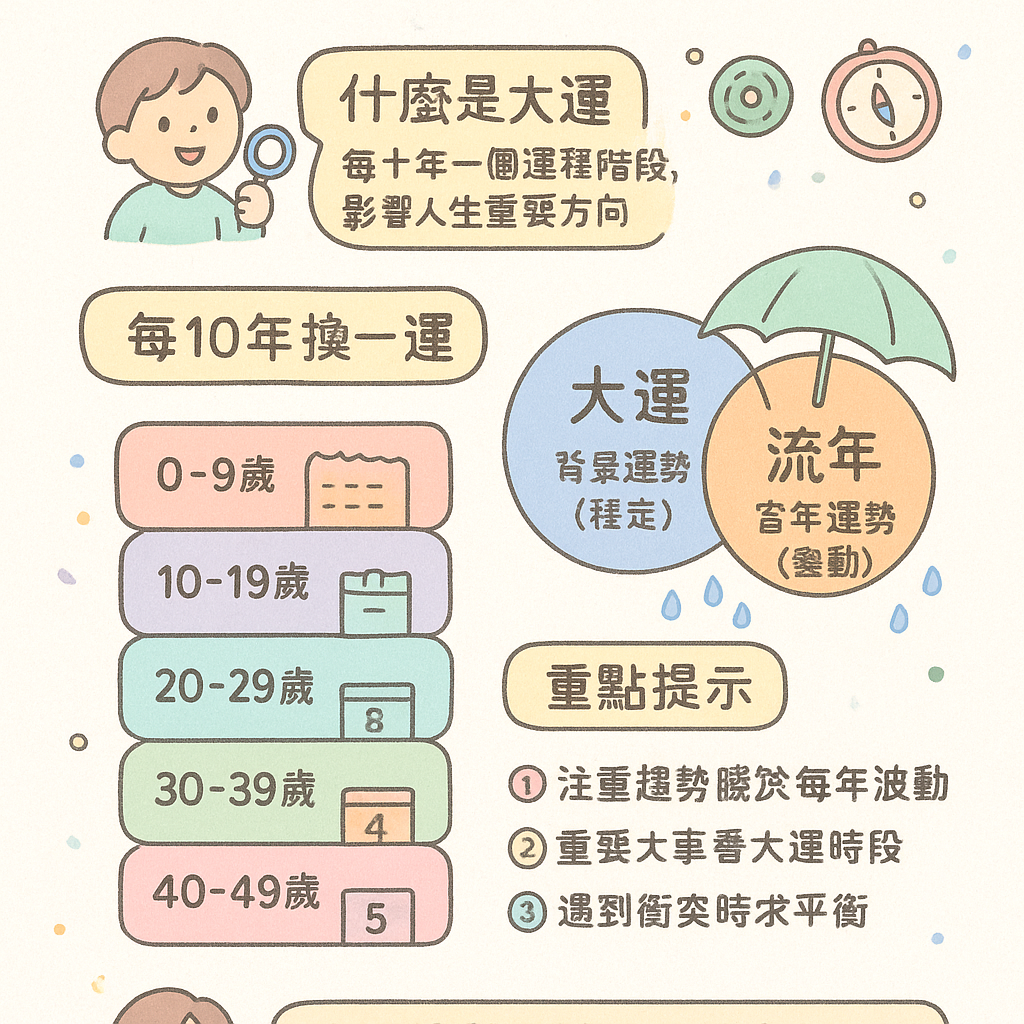 大運流年入門懶人包