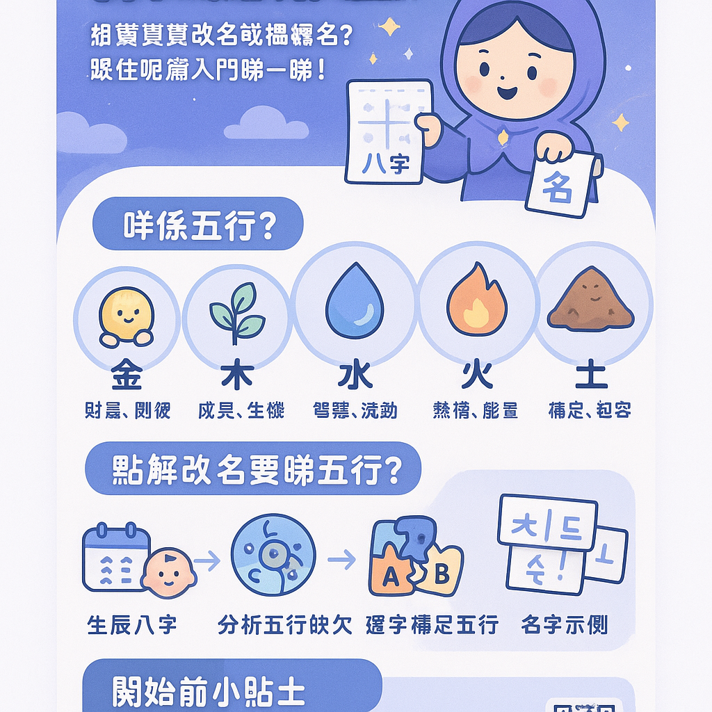 五行取名入門攻略