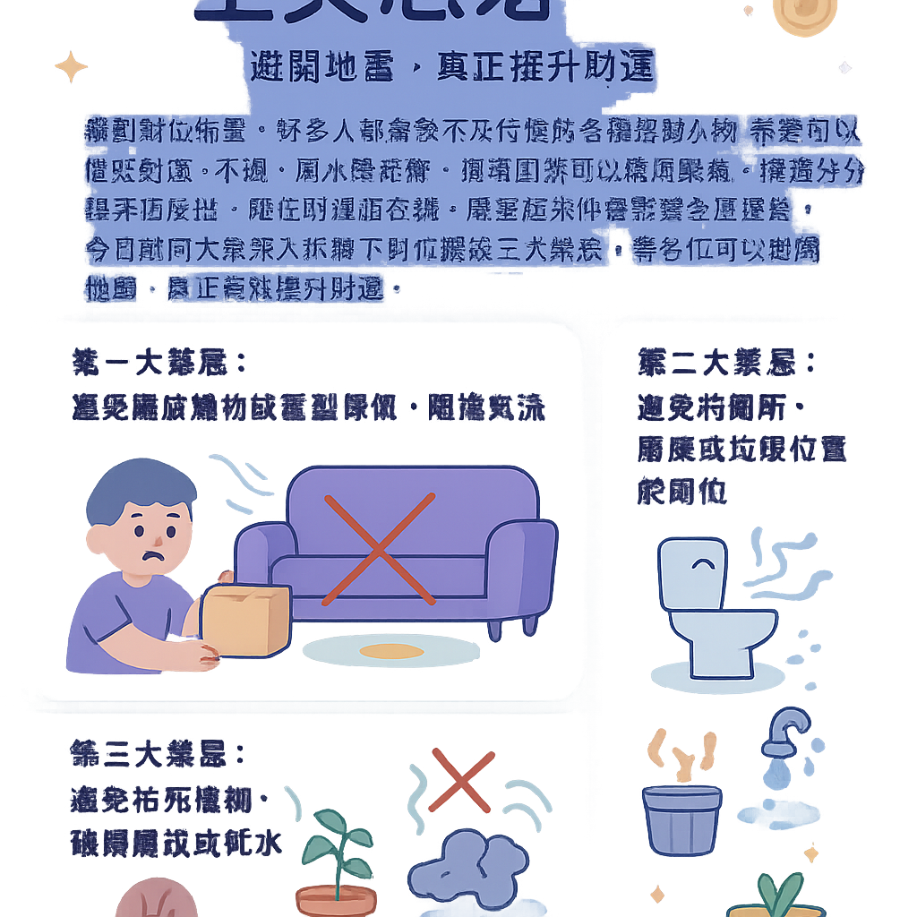 財位擺設三大禁忌